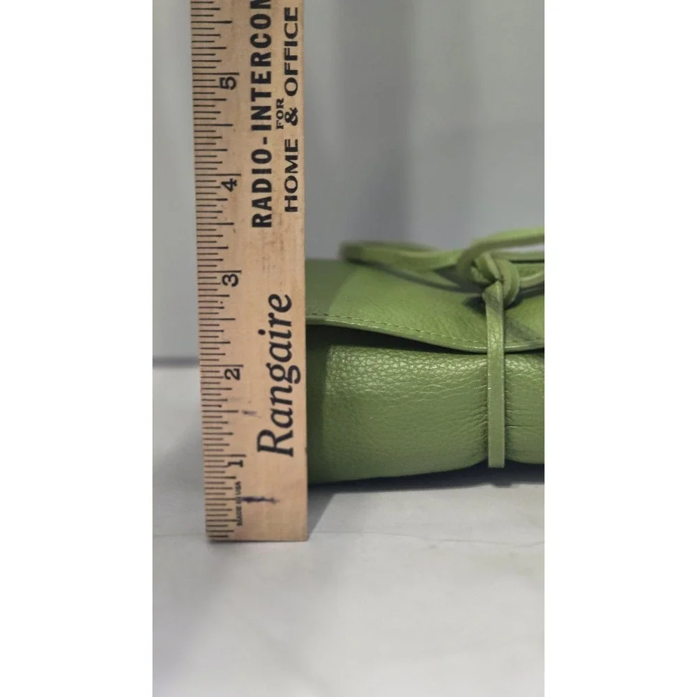 Rowallan Leather Jewelery Travel Case Olive Green With Tie For Travel